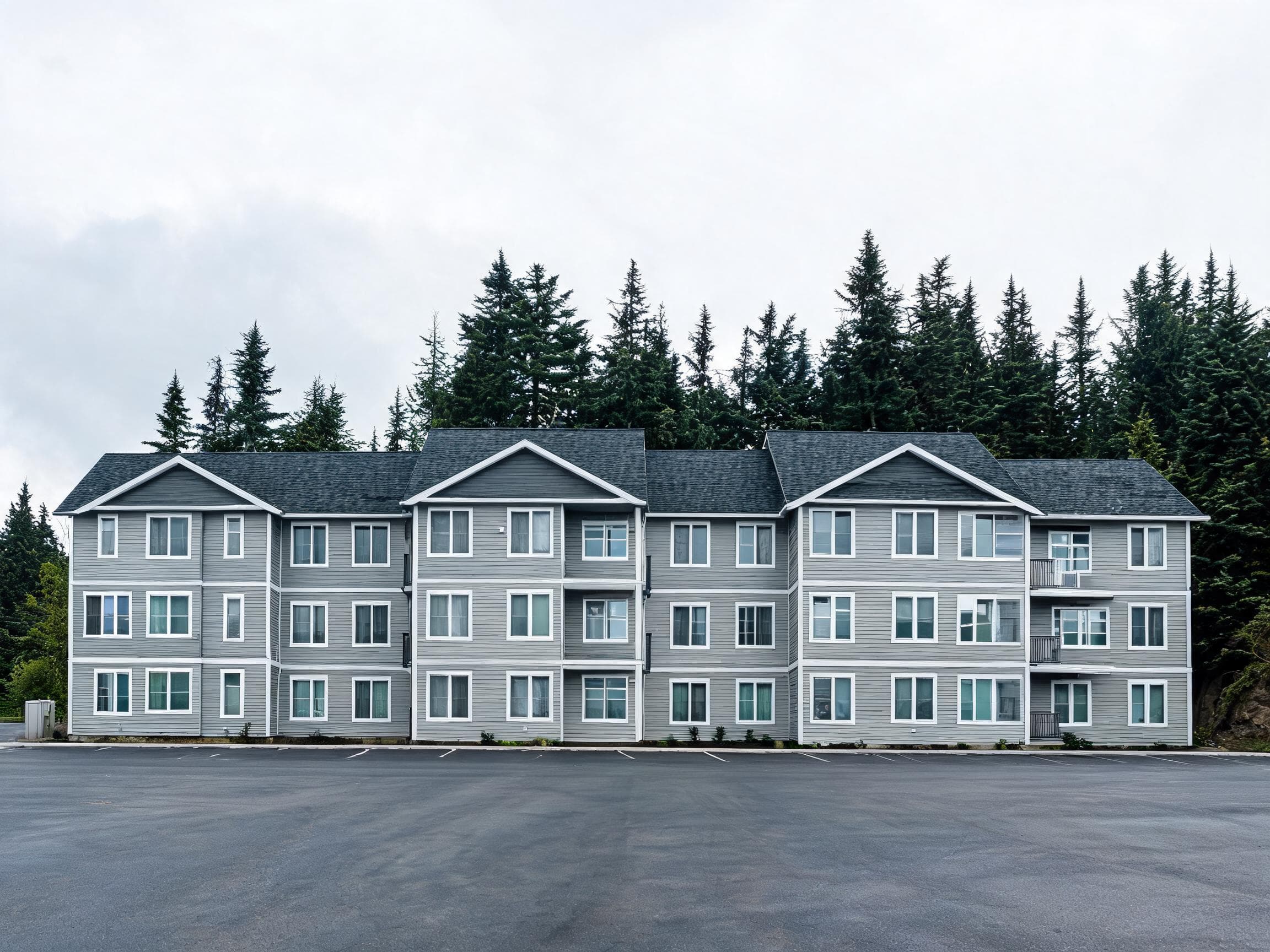 Apartment complex re-roof in Bellingham, Washington
